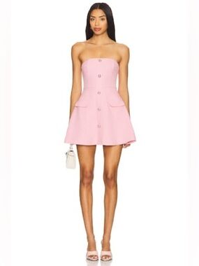 chelsea mini dress more to come MORE TO COME Chelsea Mini Dress in Red